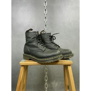 Black Leather Doc Martens 1460 high top combat boots‎ UK 6 US 7